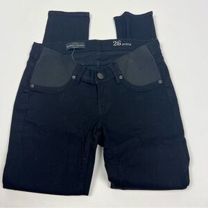 J.Crew NWT Maternity Matchstick Jeans Ankle Black Size 26